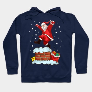 Karate Santa Crane Pose Merry Christmas Martial Arts Hoodie